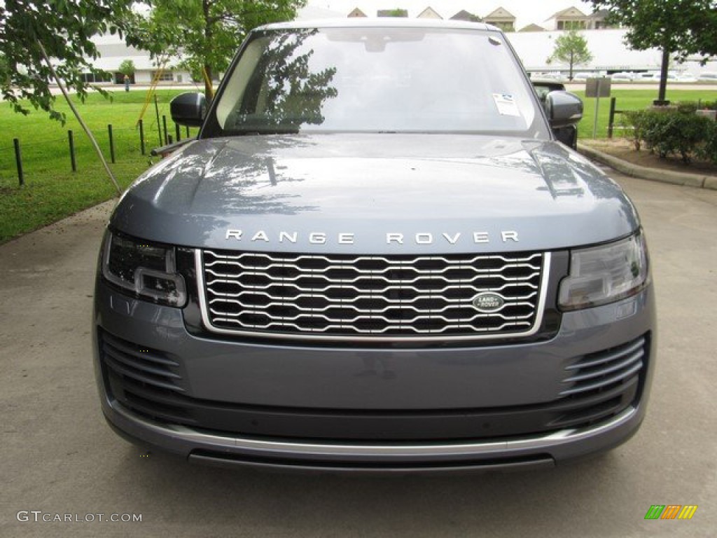 2019 Range Rover HSE - Byron Blue Metallic / Navy/Ivory photo #9