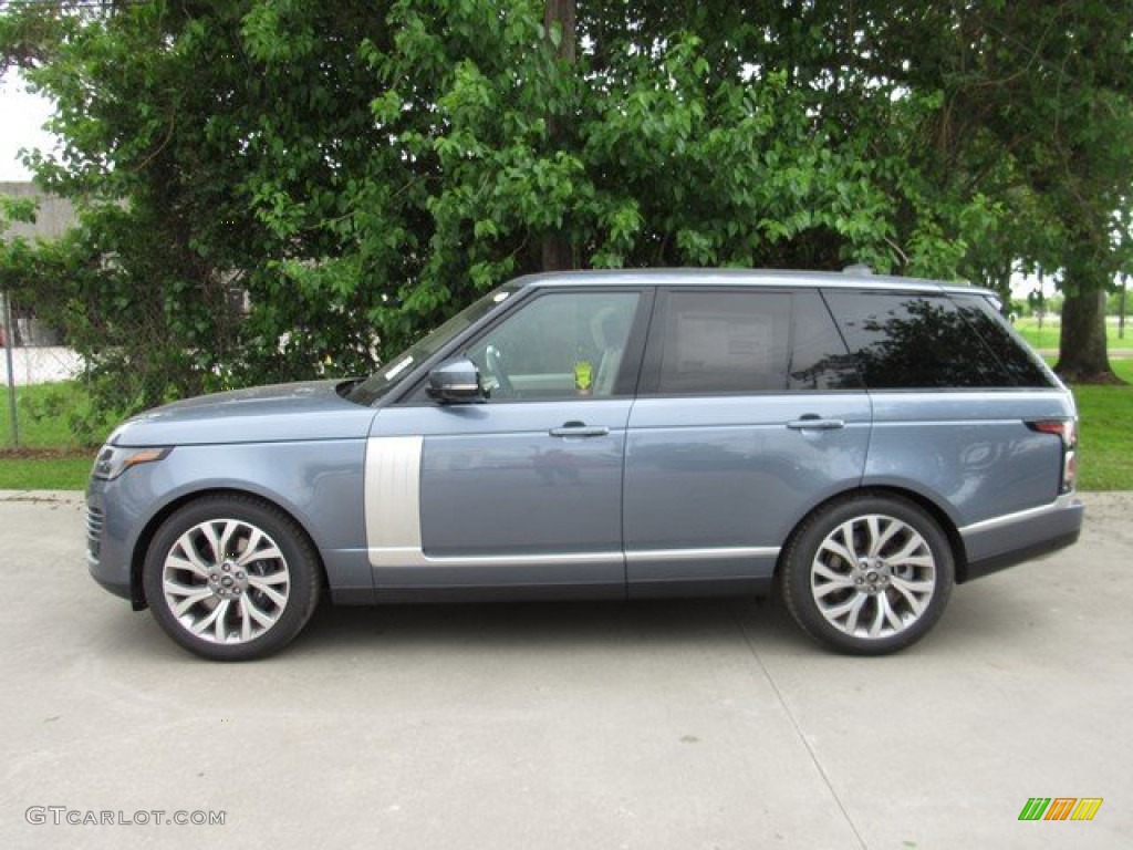 2019 Range Rover HSE - Byron Blue Metallic / Navy/Ivory photo #11