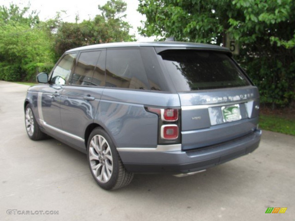 2019 Range Rover HSE - Byron Blue Metallic / Navy/Ivory photo #12