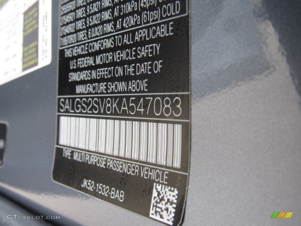 2019 Range Rover HSE - Byron Blue Metallic / Navy/Ivory photo #43