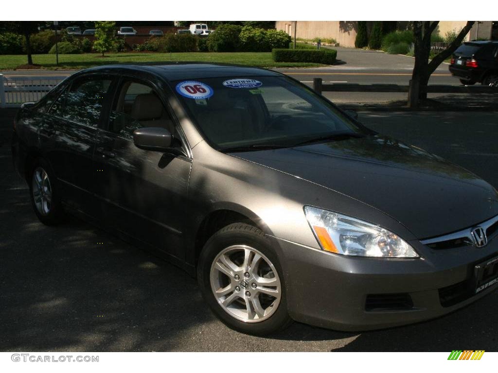 2006 Accord EX-L Sedan - Carbon Bronze Pearl / Ivory photo #3