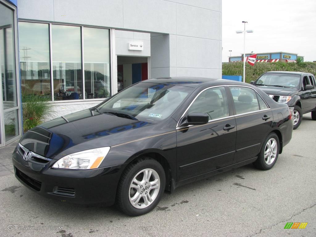 2006 Accord EX-L Sedan - Nighthawk Black Pearl / Ivory photo #2