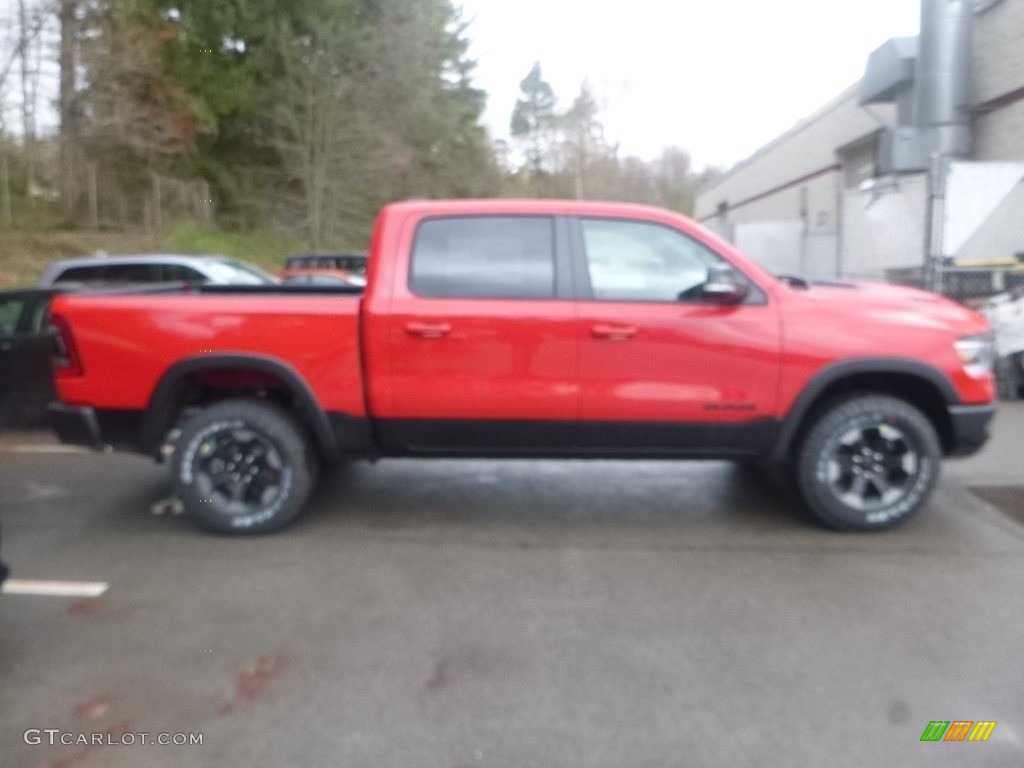 2019 1500 Rebel Crew Cab 4x4 - Flame Red / Black/Red photo #7