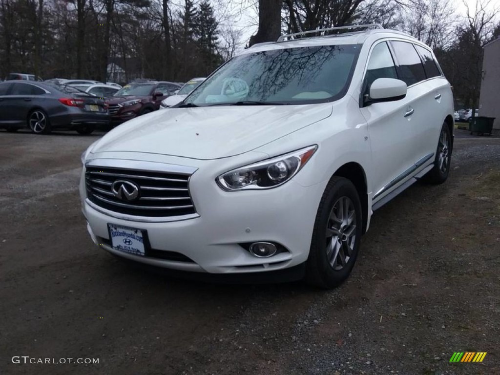 2015 QX60 3.5 AWD - Majestic White / Wheat photo #2