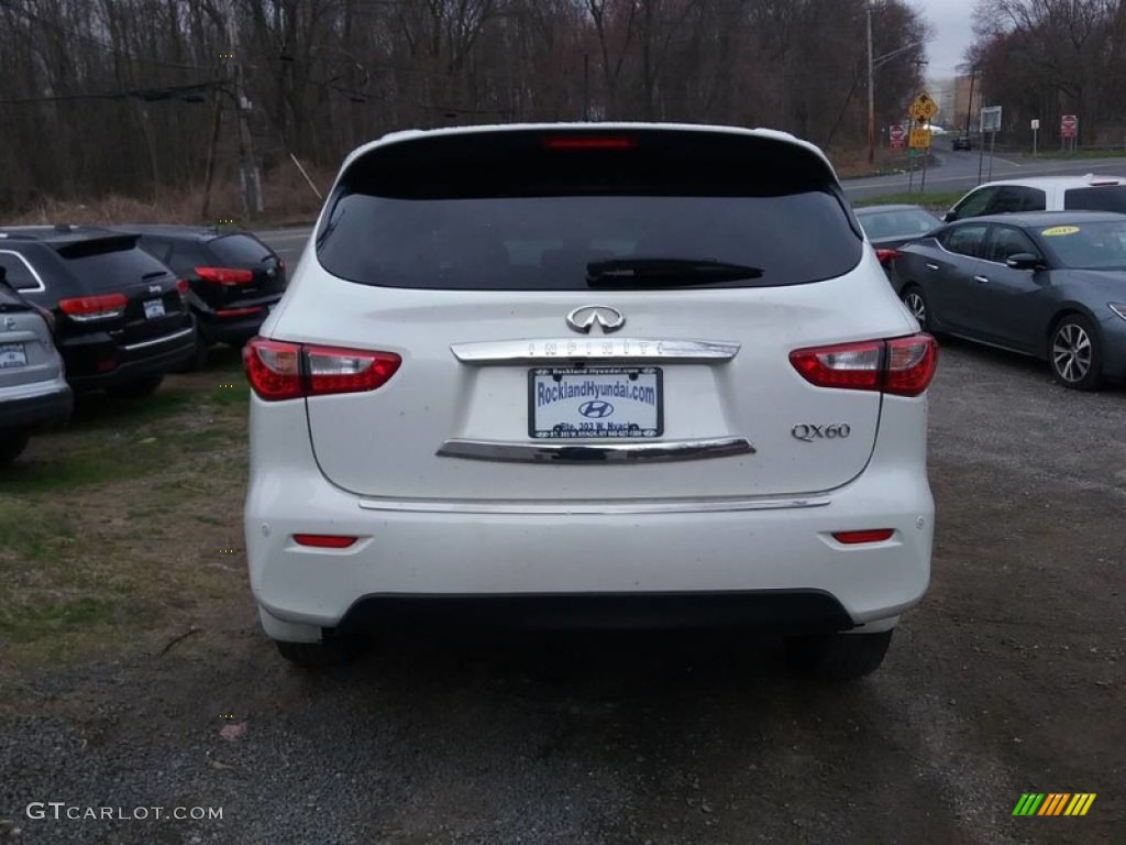 2015 QX60 3.5 AWD - Majestic White / Wheat photo #3
