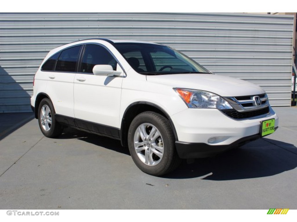 2011 CR-V EX-L 4WD - Taffeta White / Gray photo #2