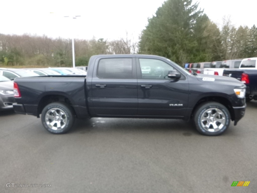 2019 1500 Big Horn Crew Cab 4x4 - Maximum Steel Metallic / Black/Diesel Gray photo #6