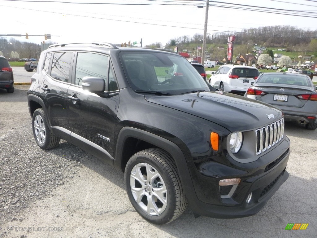 2019 Renegade Limited 4x4 - Black / Black photo #8