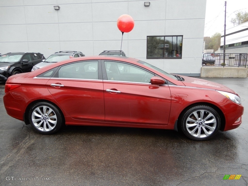 2011 Sonata Limited 2.0T - Venetian Red / Black photo #2