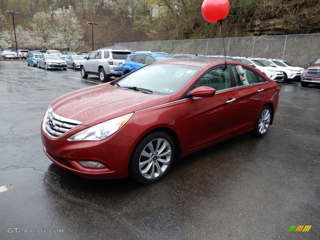 2011 Sonata Limited 2.0T - Venetian Red / Black photo #3