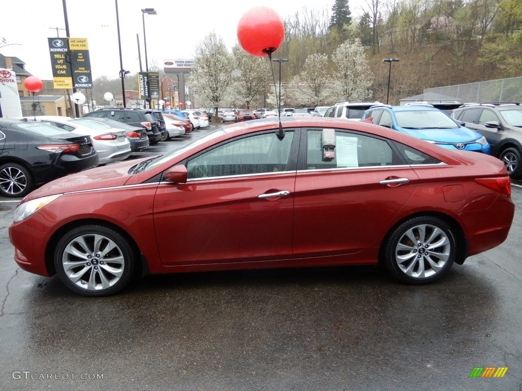 2011 Sonata Limited 2.0T - Venetian Red / Black photo #4