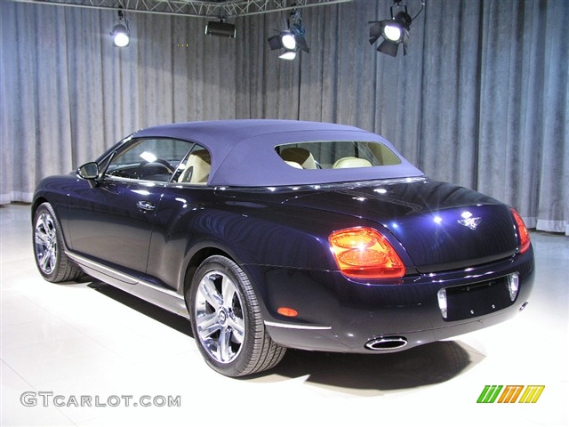2007 Continental GTC  - Dark Sapphire / Saffron photo #2