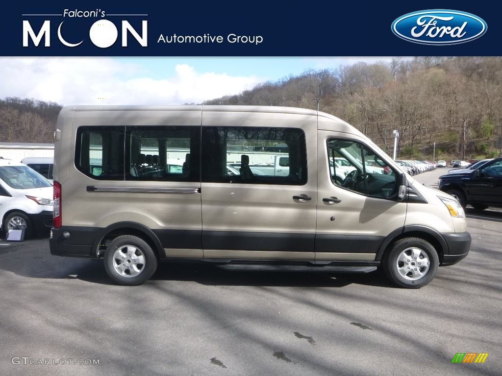 2019 Transit Passenger Wagon XLT 350 MR Long - White Gold / Pewter photo #1