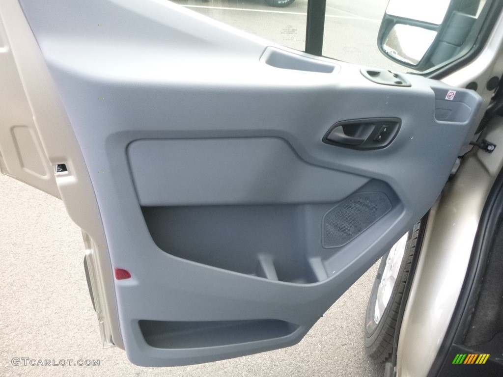 2019 Ford Transit Passenger Wagon XLT 350 MR Long Pewter Door Panel Photo #132887585