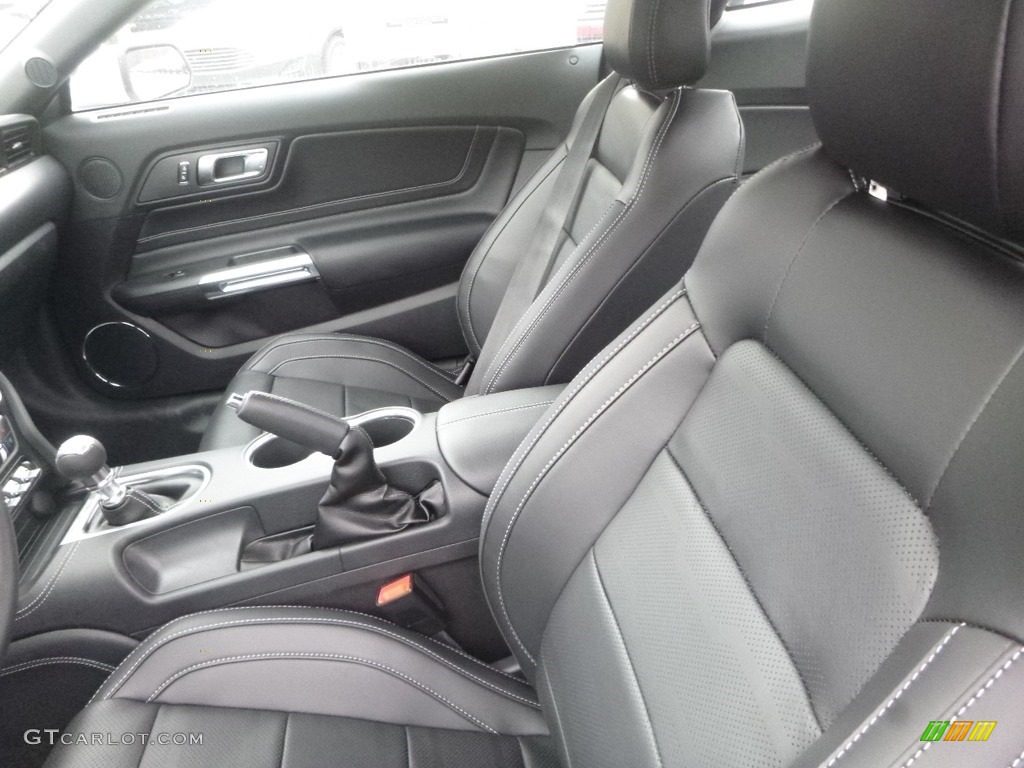 Ebony Interior 2019 Ford Mustang GT Premium Fastback Photo #132888137