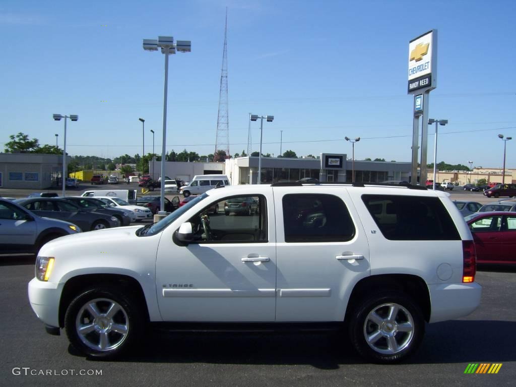 2007 Tahoe LT 4x4 - Summit White / Dark Titanium/Light Titanium photo #2