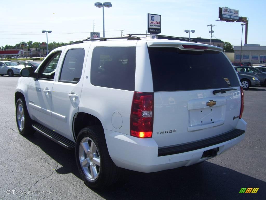 2007 Tahoe LT 4x4 - Summit White / Dark Titanium/Light Titanium photo #3