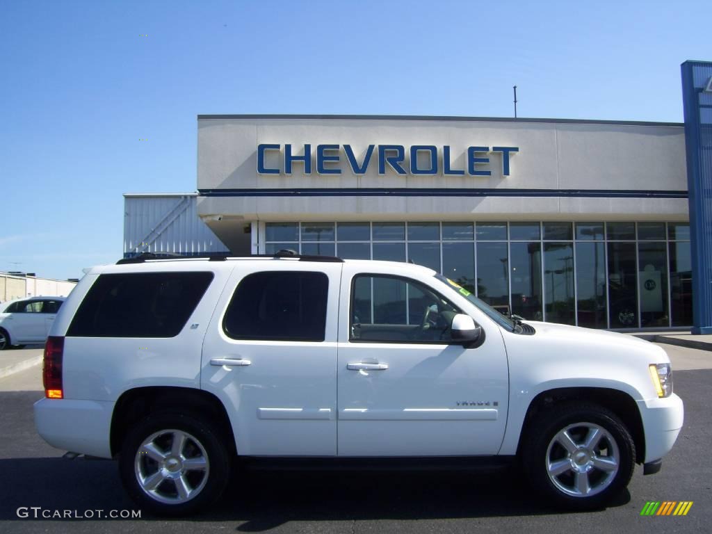 2007 Tahoe LT 4x4 - Summit White / Dark Titanium/Light Titanium photo #6