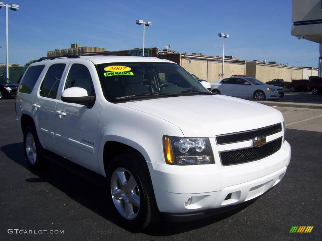 2007 Tahoe LT 4x4 - Summit White / Dark Titanium/Light Titanium photo #7