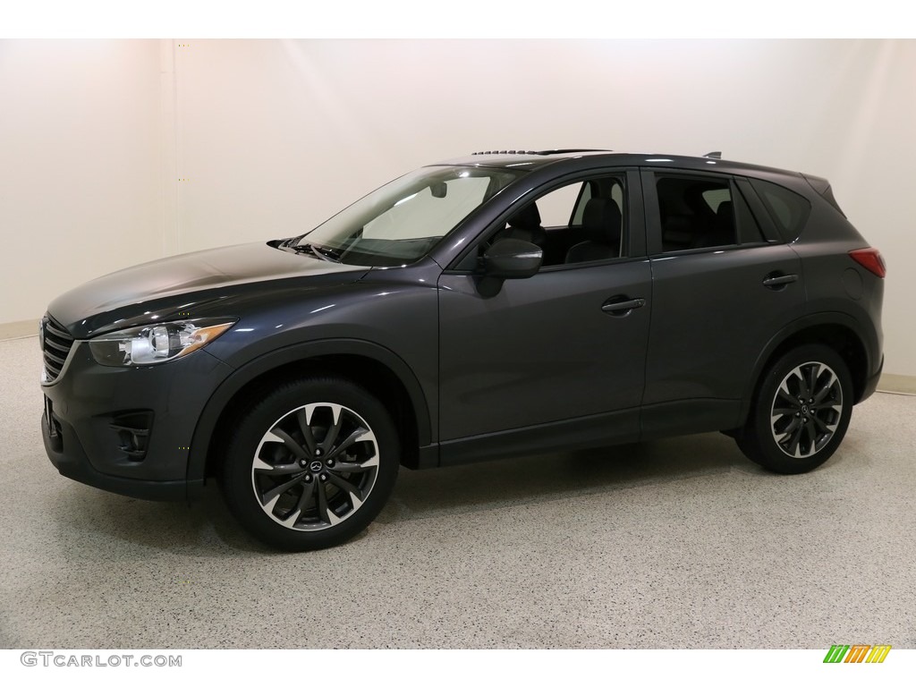 2016 CX-5 Grand Touring AWD - Meteor Gray Mica / Black photo #3