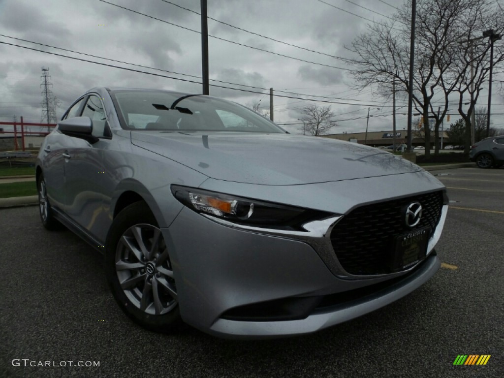 2019 Sonic Silver Metallic Mazda Mazda3 Sedan 132876821