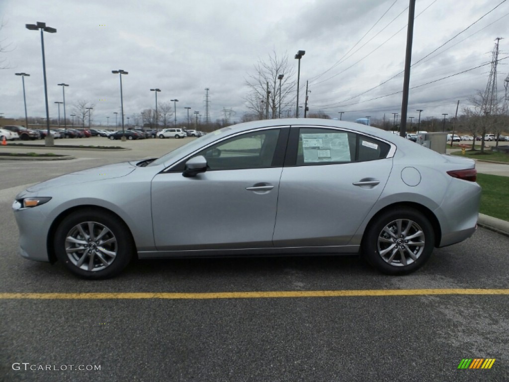 2019 MAZDA3 Sedan - Sonic Silver Metallic / Black photo #4