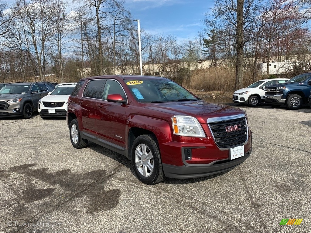 2016 Terrain SLE AWD - Crimson Red Tintcoat / Jet Black photo #1