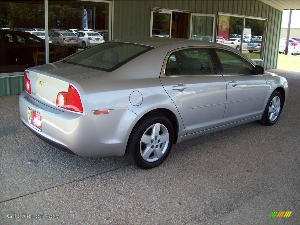 2008 Malibu LS Sedan - Silverstone Metallic / Titanium Gray photo #3