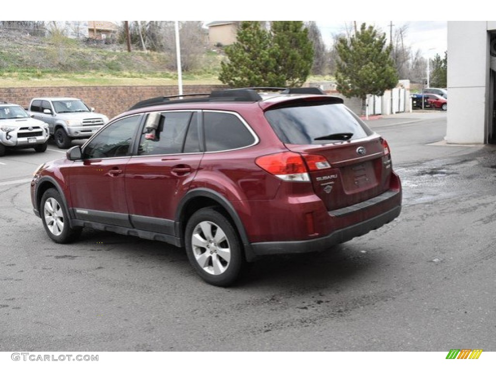 2011 Outback 2.5i Limited Wagon - Ruby Red Pearl / Warm Ivory photo #4