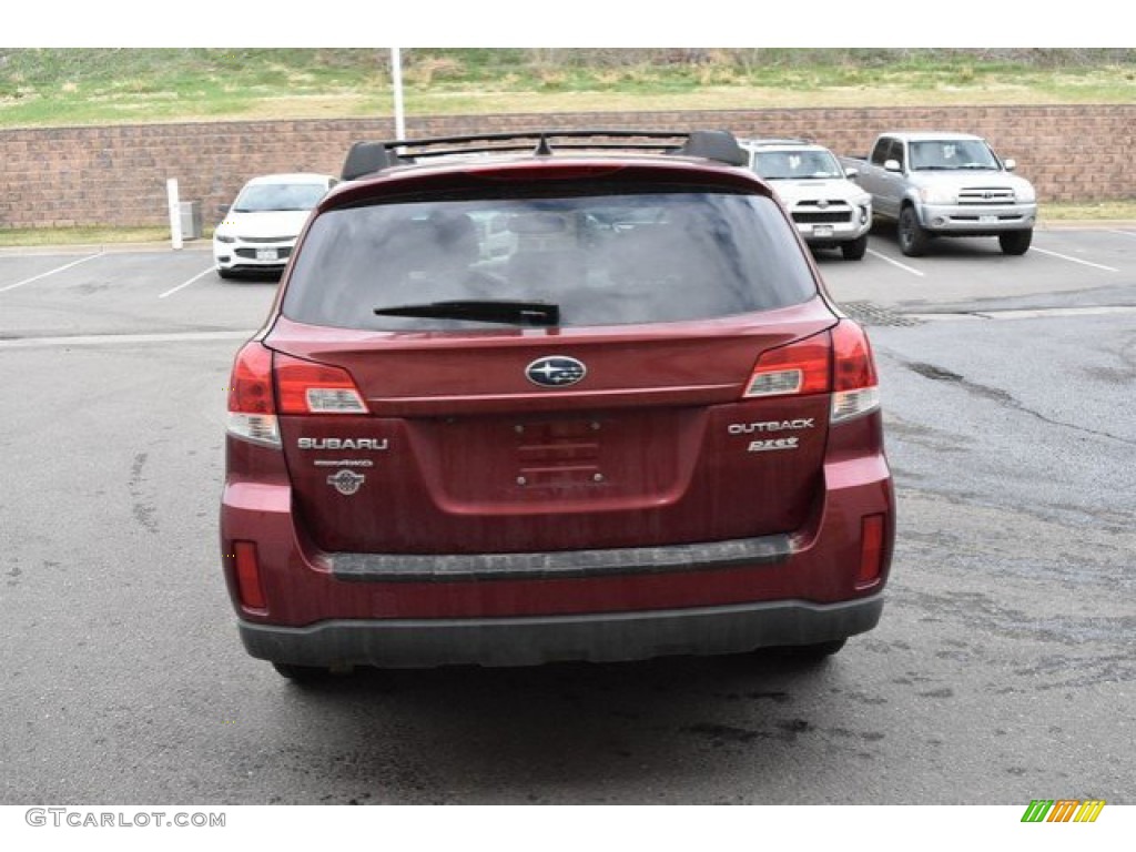 2011 Outback 2.5i Limited Wagon - Ruby Red Pearl / Warm Ivory photo #5