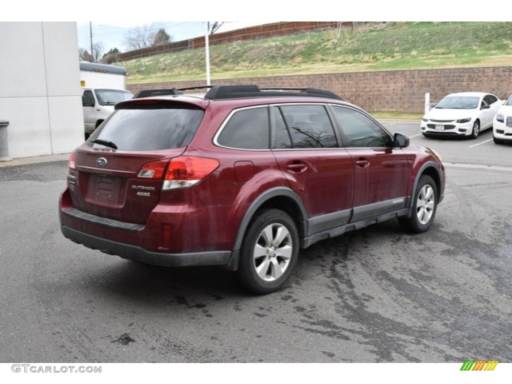 2011 Outback 2.5i Limited Wagon - Ruby Red Pearl / Warm Ivory photo #6