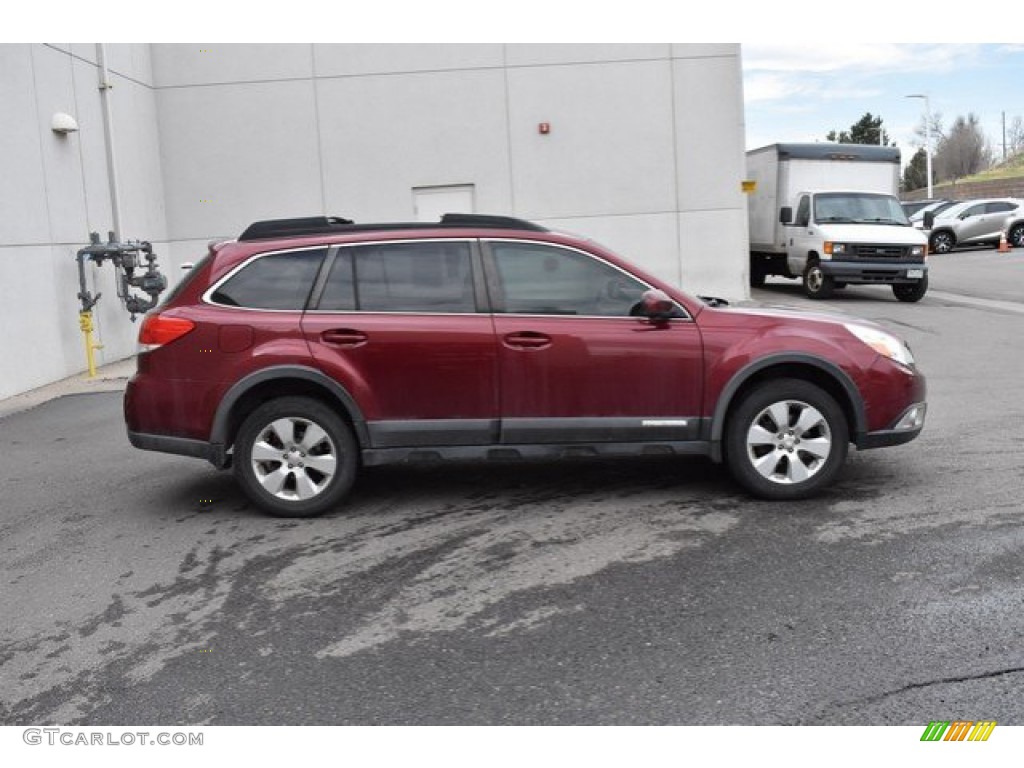 2011 Outback 2.5i Limited Wagon - Ruby Red Pearl / Warm Ivory photo #7