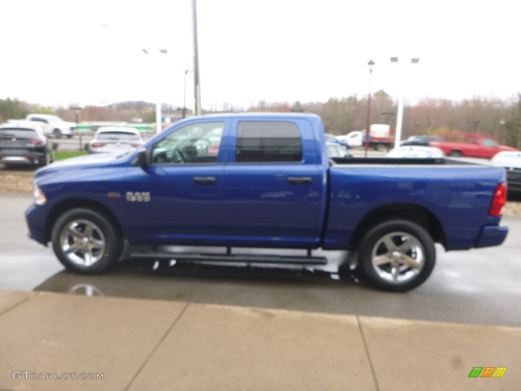 2015 1500 Express Crew Cab 4x4 - Blue Streak Pearl / Black/Diesel Gray photo #6