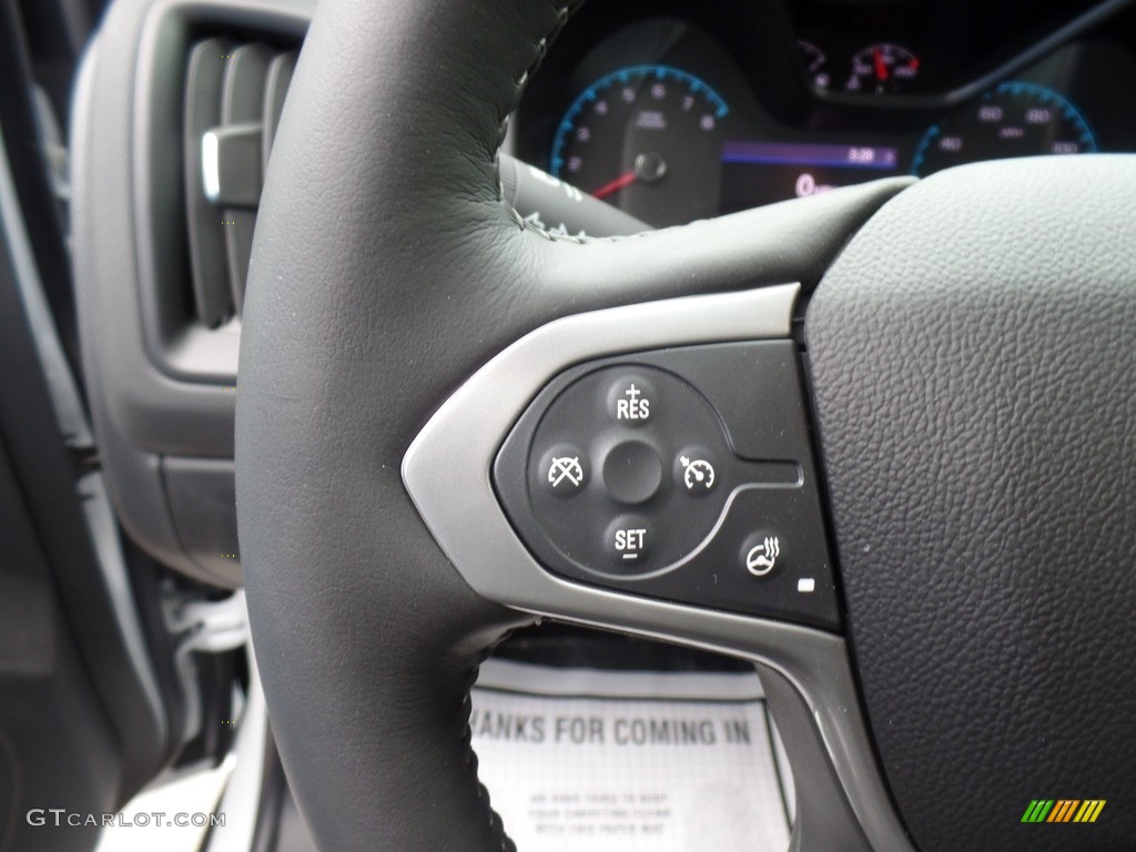 2019 Chevrolet Colorado ZR2 Extended Cab 4x4 Jet Black Steering Wheel Photo #132895532