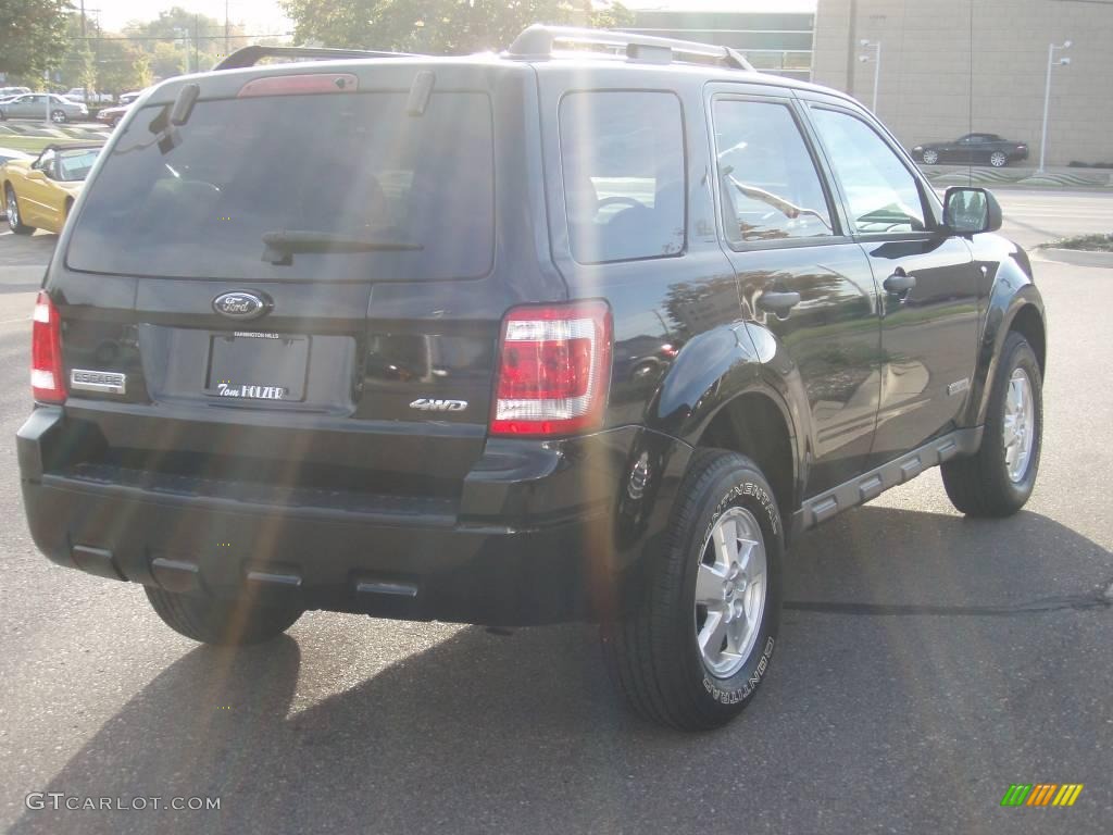 2008 Escape XLT V6 4WD - Black / Charcoal photo #5