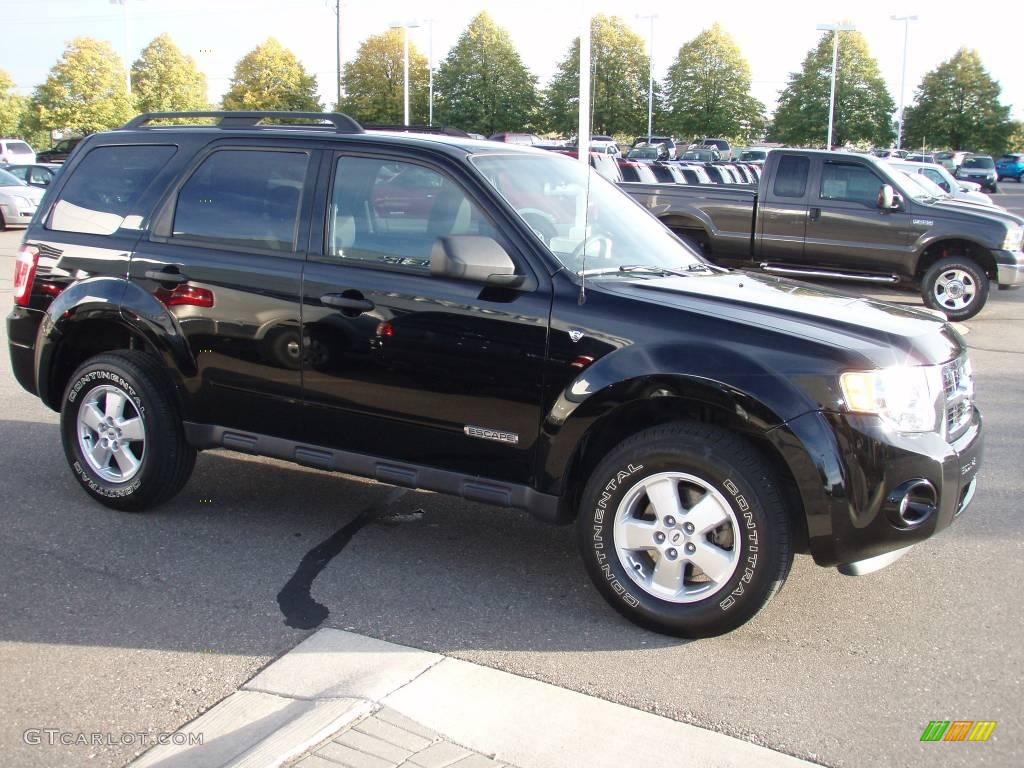2008 Escape XLT V6 4WD - Black / Charcoal photo #6