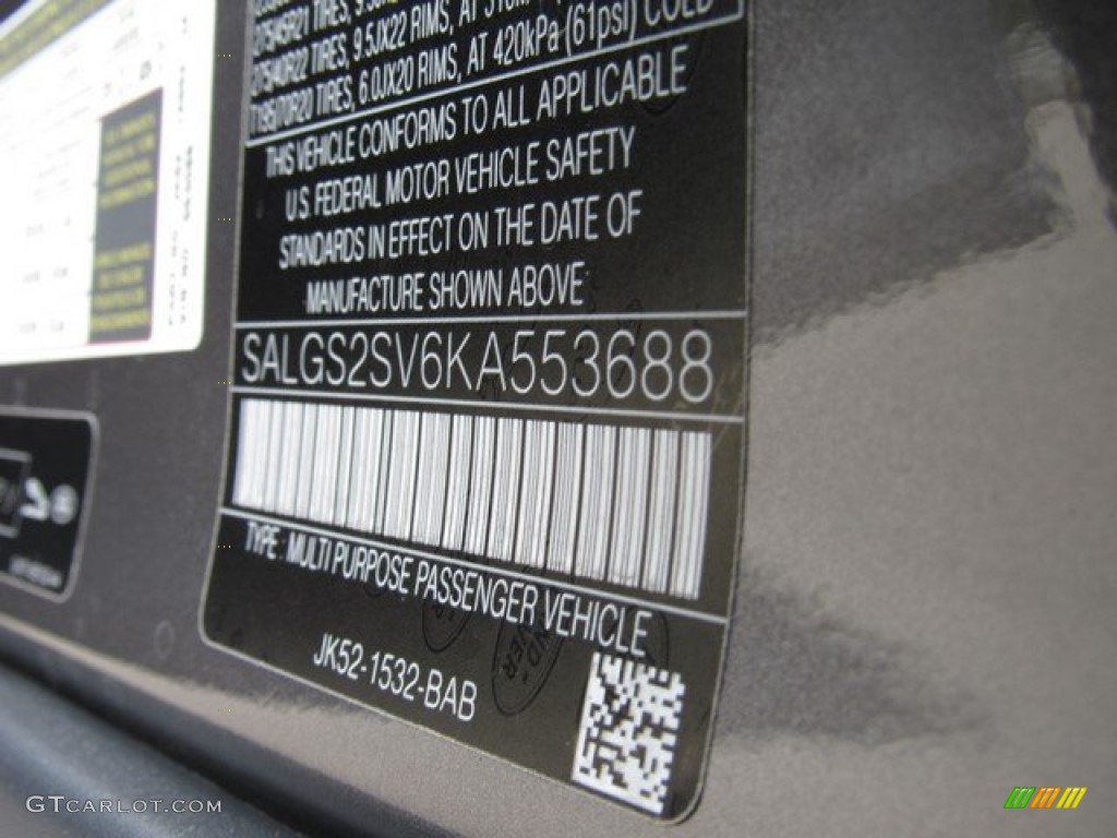 2019 Range Rover HSE - Corris Gray Metallic / Ebony/Ebony photo #43