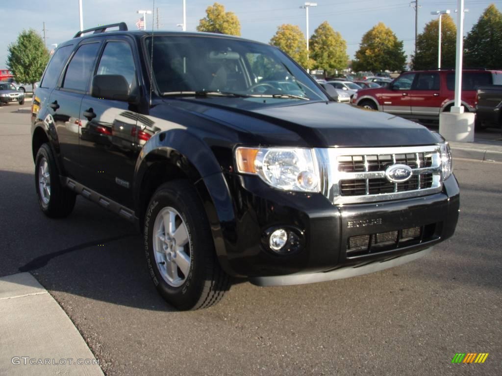 2008 Escape XLT V6 4WD - Black / Charcoal photo #7