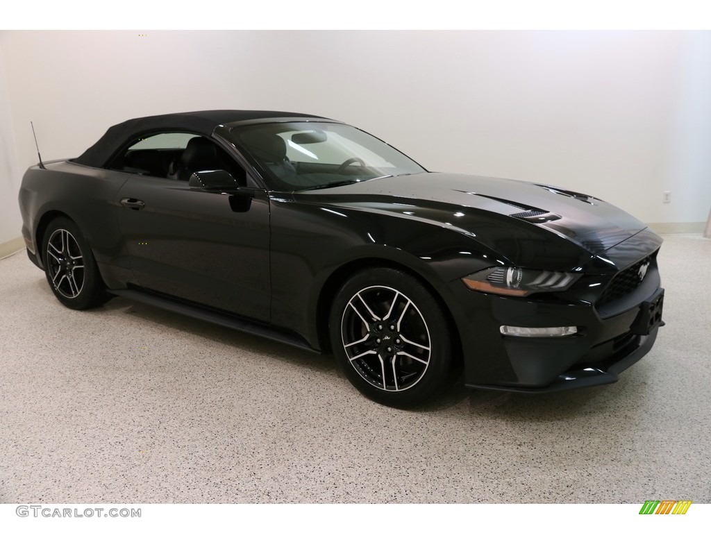 2018 Mustang EcoBoost Premium Convertible - Shadow Black / Ebony photo #2