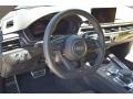 Black/Rock Gray Stitching Steering Wheel Photo for 2018 Audi RS 5 #132903069