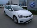 Pure White 2019 Volkswagen Golf SportWagen S