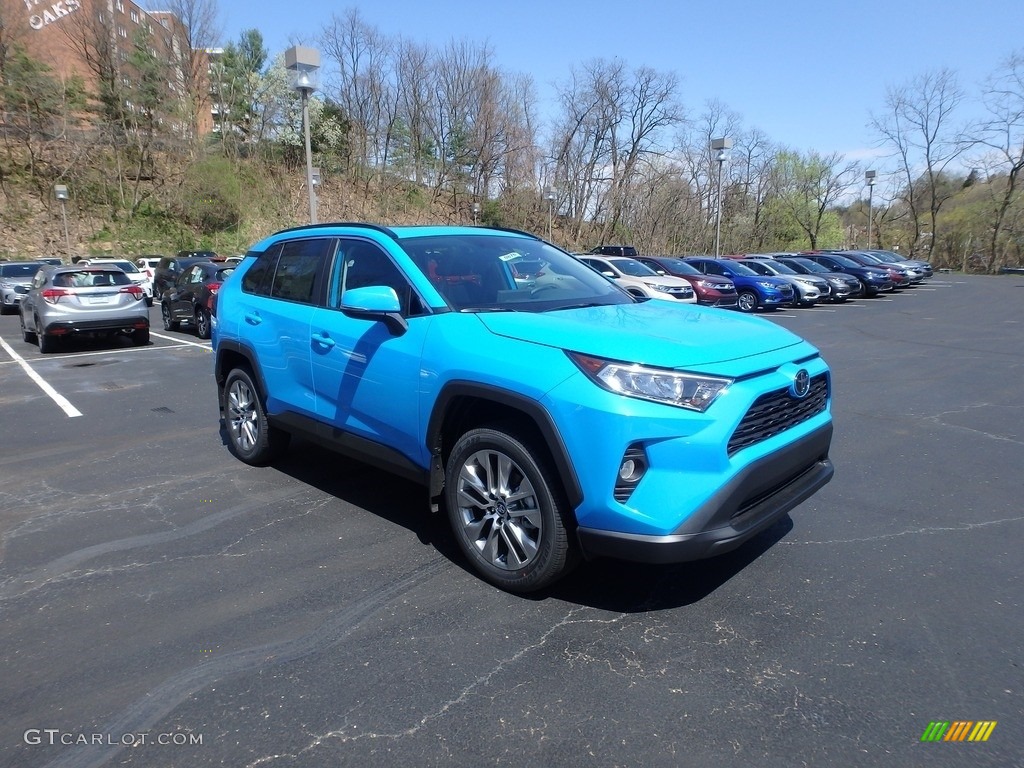 2019 RAV4 XLE AWD - Blue Flame / Black photo #1
