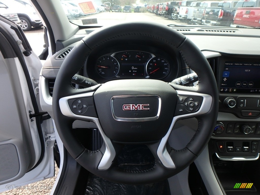 2019 GMC Terrain SLT AWD Medium Ash Gray Steering Wheel Photo #132911174