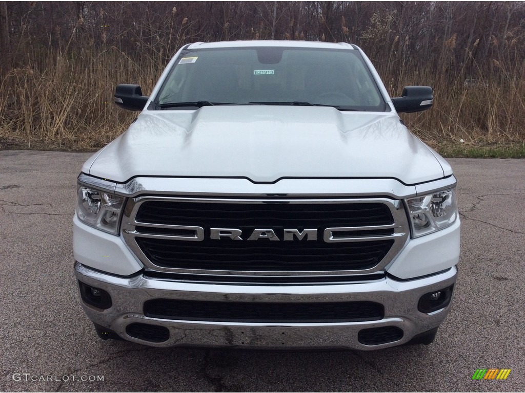 2019 1500 Big Horn Quad Cab 4x4 - Bright White / Black/Diesel Gray photo #2