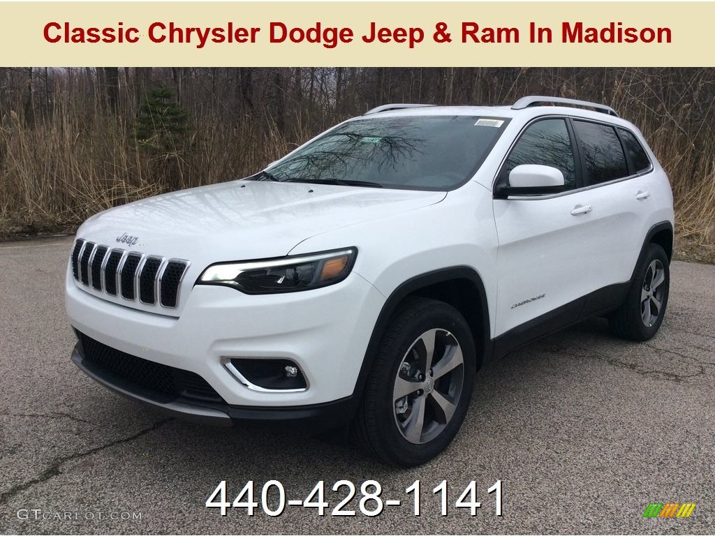 2019 Cherokee Limited 4x4 - Bright White / Black photo #1