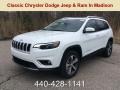 2019 Bright White Jeep Cherokee Limited 4x4  photo #1