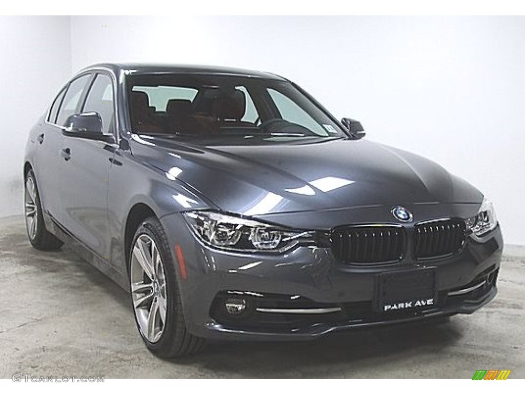 2018 3 Series 330i xDrive Sedan - Mineral Grey Metallic / Coral Red photo #4