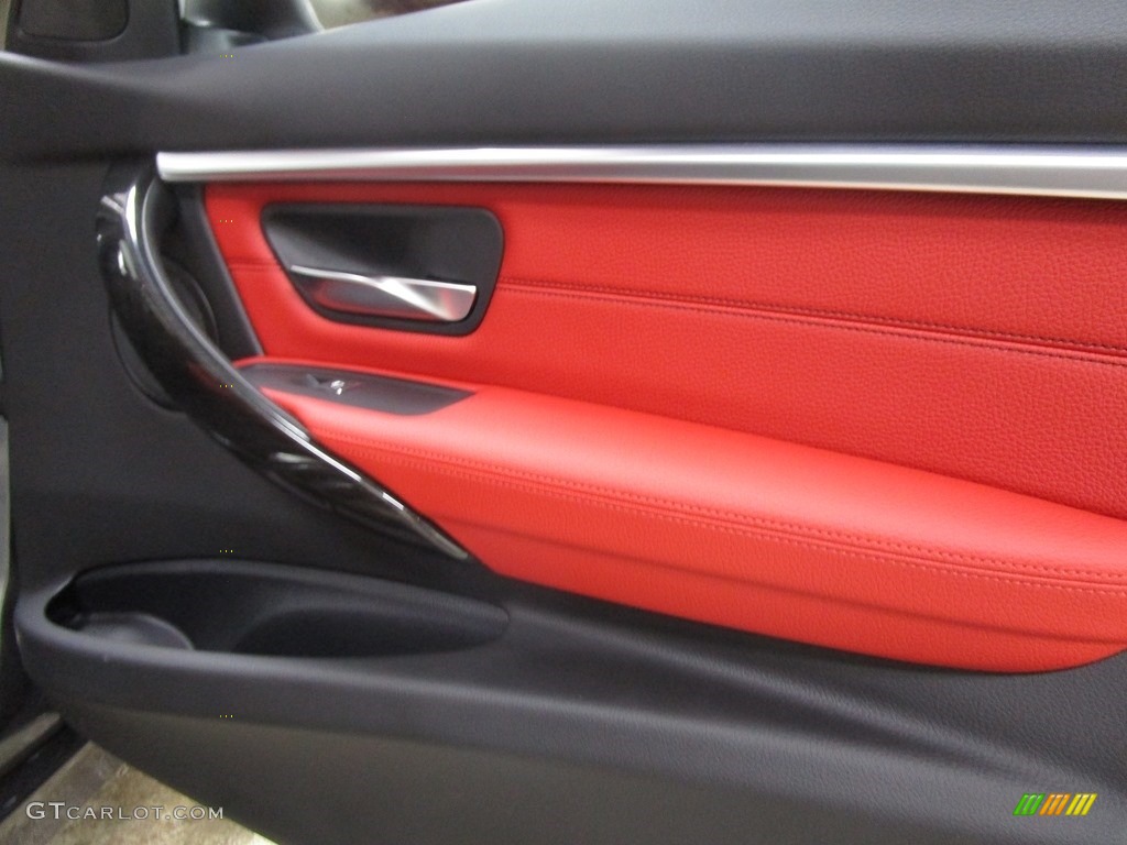 2018 3 Series 330i xDrive Sedan - Mineral Grey Metallic / Coral Red photo #12