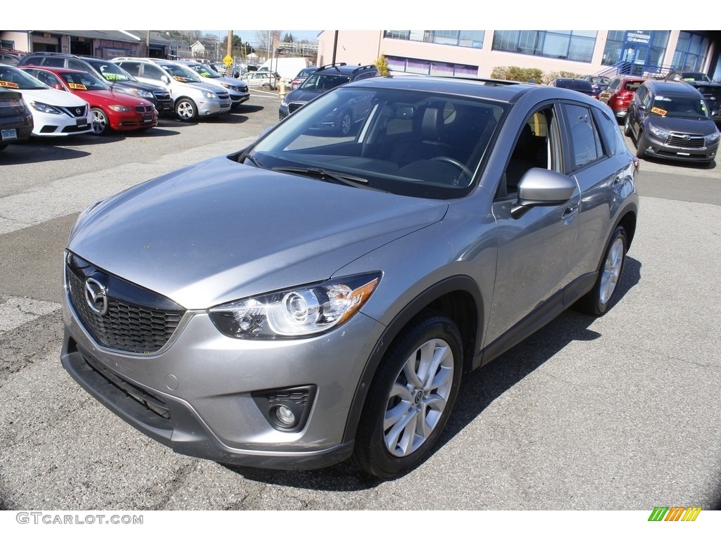 2013 CX-5 Grand Touring AWD - Liquid Silver / Black photo #1