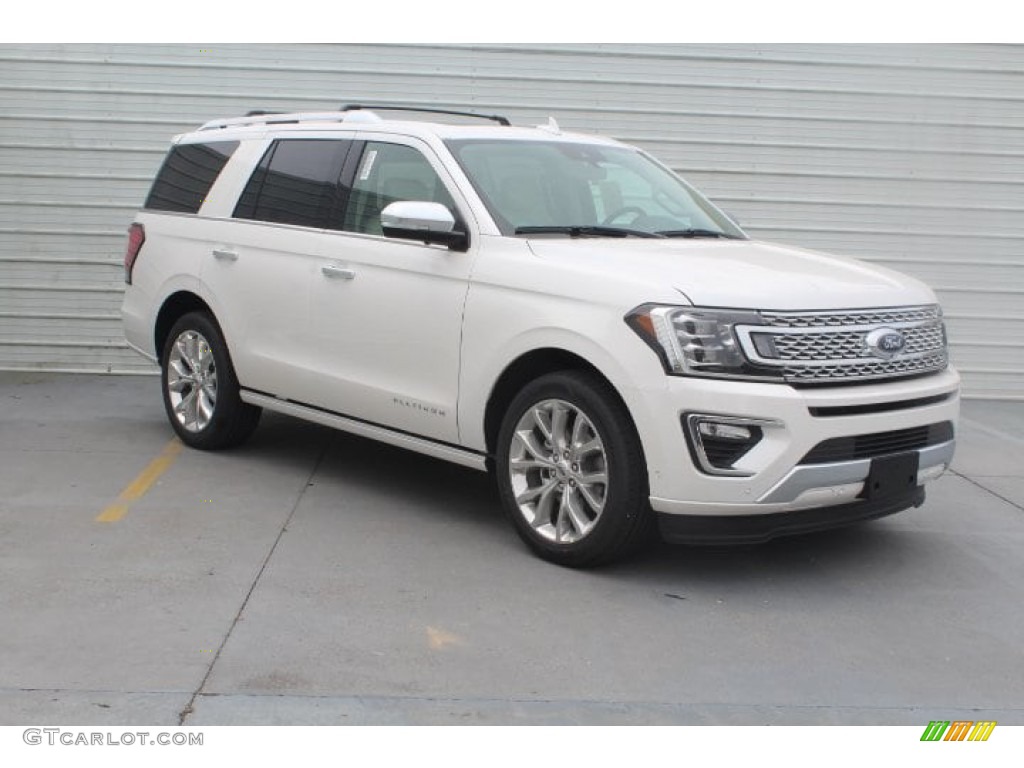 White Platinum Metallic Tri-Coat 2019 Ford Expedition Platinum Exterior Photo #132921678